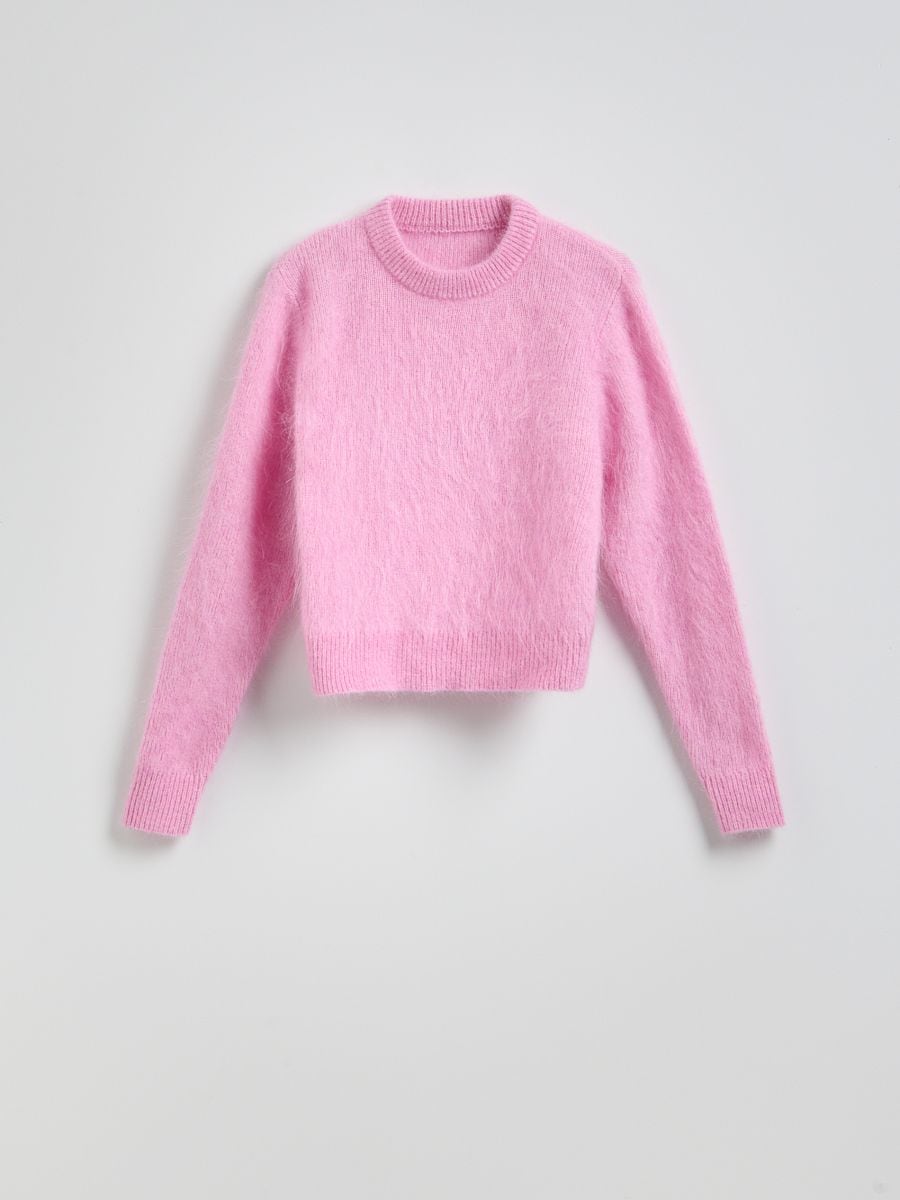 Jumper with mohair and wool blend - aurora pink - RESERVED - 5