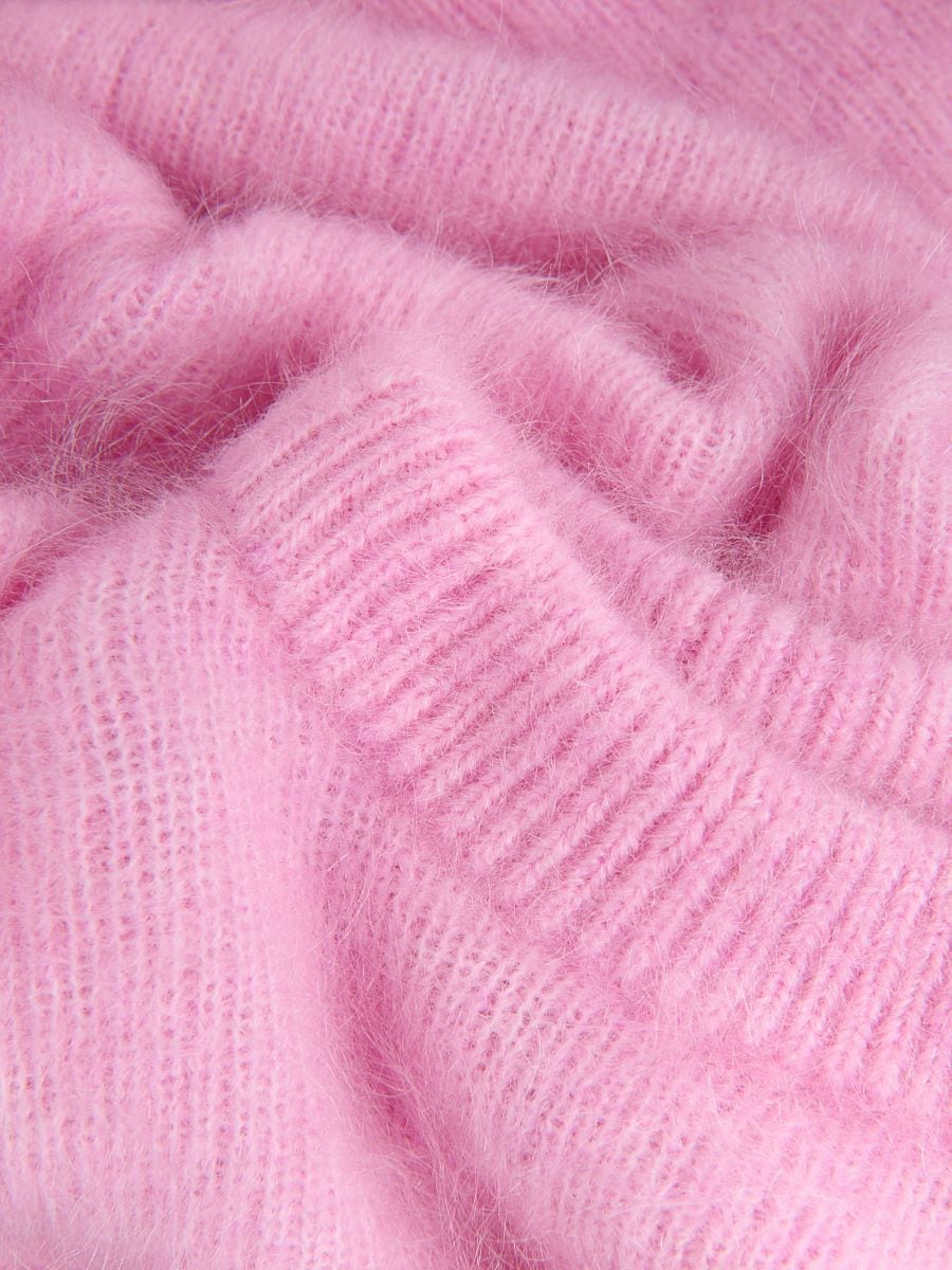 Jumper with mohair and wool blend - aurora pink - RESERVED - 6