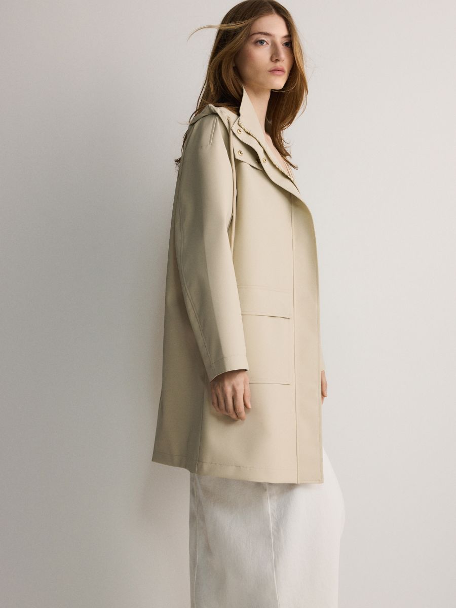 LADIES` COAT - nude - RESERVED - 2