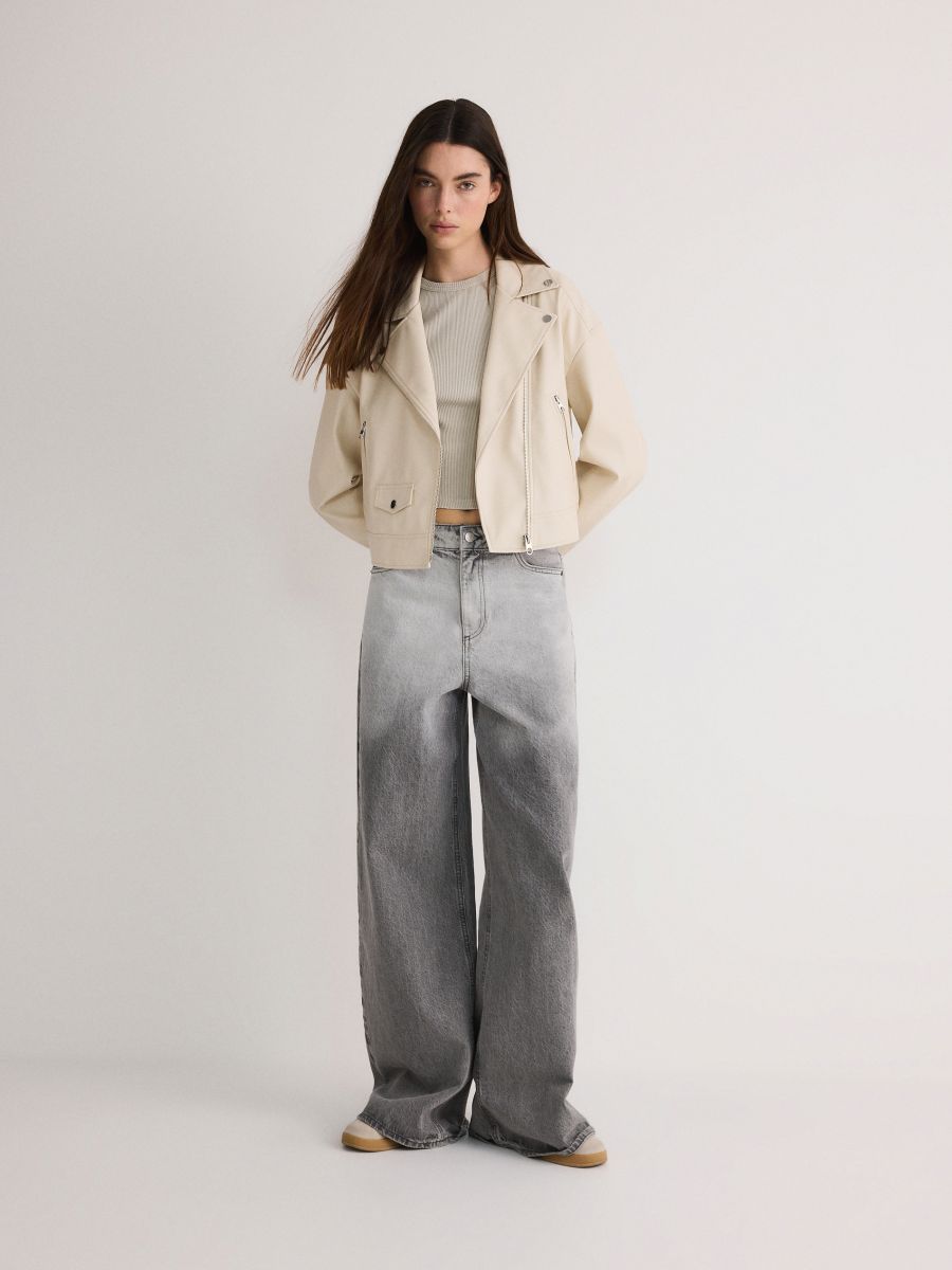 LADIES` OUTER JACKET - nude - RESERVED