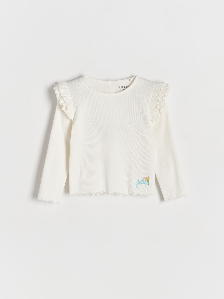 Rebrasta majica - krem - RESERVED - 2