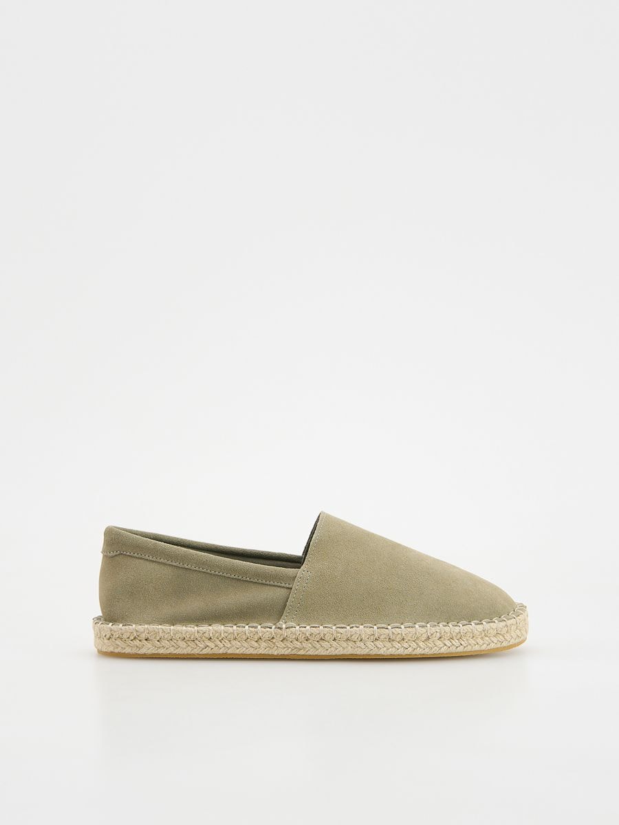 Espadrilles en daim - vert céladon - RESERVED - 2