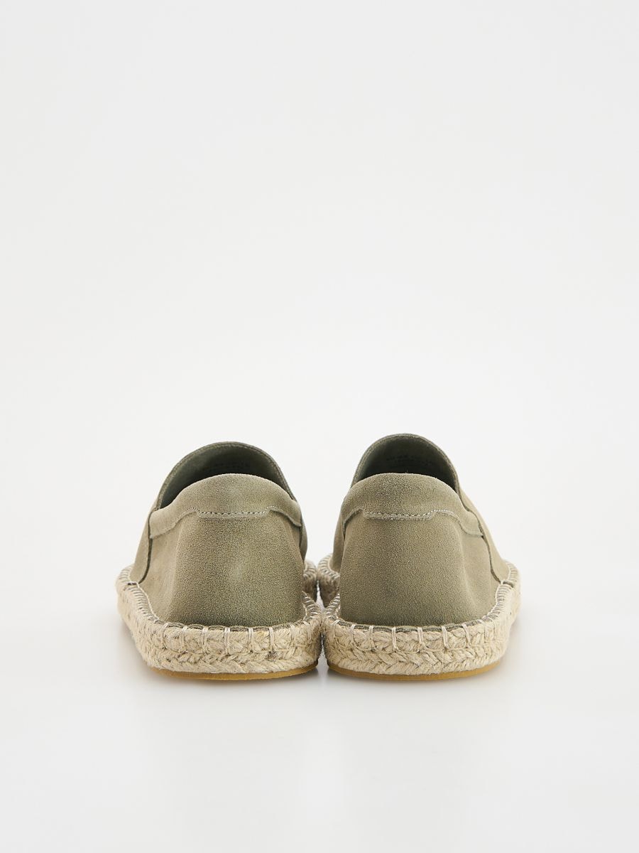 Espadrilles en daim - vert céladon - RESERVED - 5