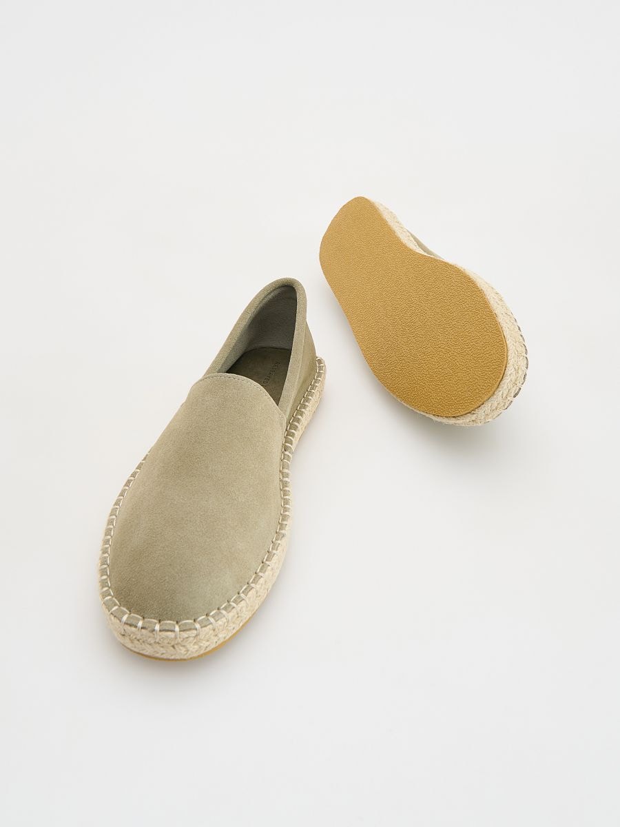 Espadrilles en daim - vert céladon - RESERVED - 6