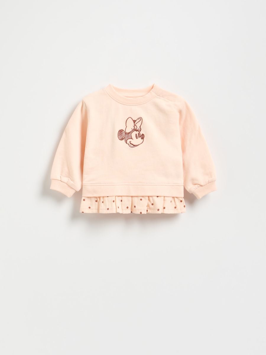 Felpa in cotone Minnie Mouse - rosa pastello - RESERVED - 2