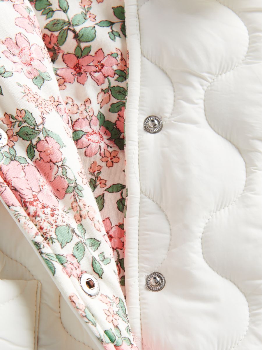 Lightweight quilted jacket - cream - RESERVED - 3
