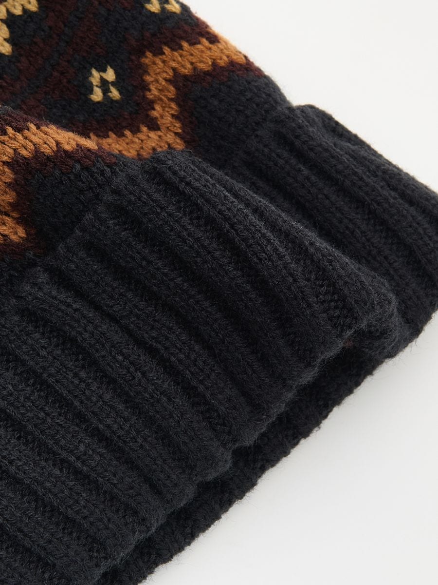 Beanie with pom pom - multicolor - RESERVED - 2