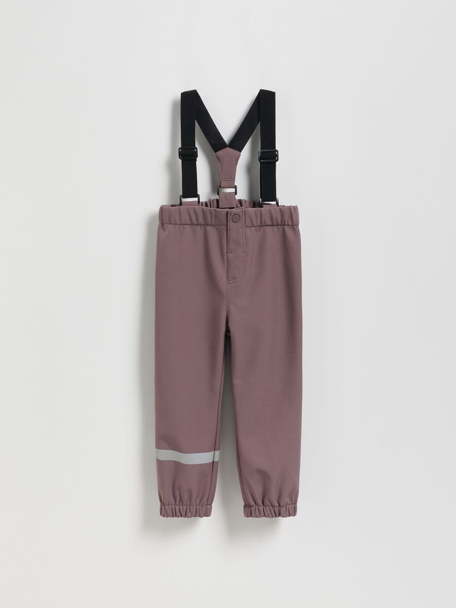 Pantalon imperméable à bretelles - gris foncé - RESERVED