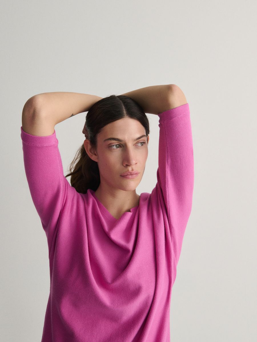 Viscose rich top - fuchsia - RESERVED