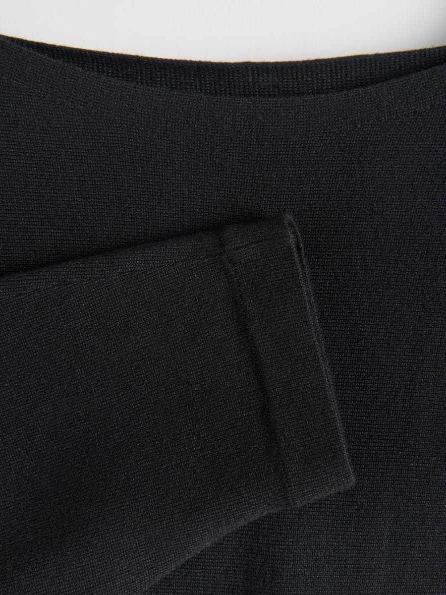 Bluse i viskoseblanding - sort - RESERVED - 5