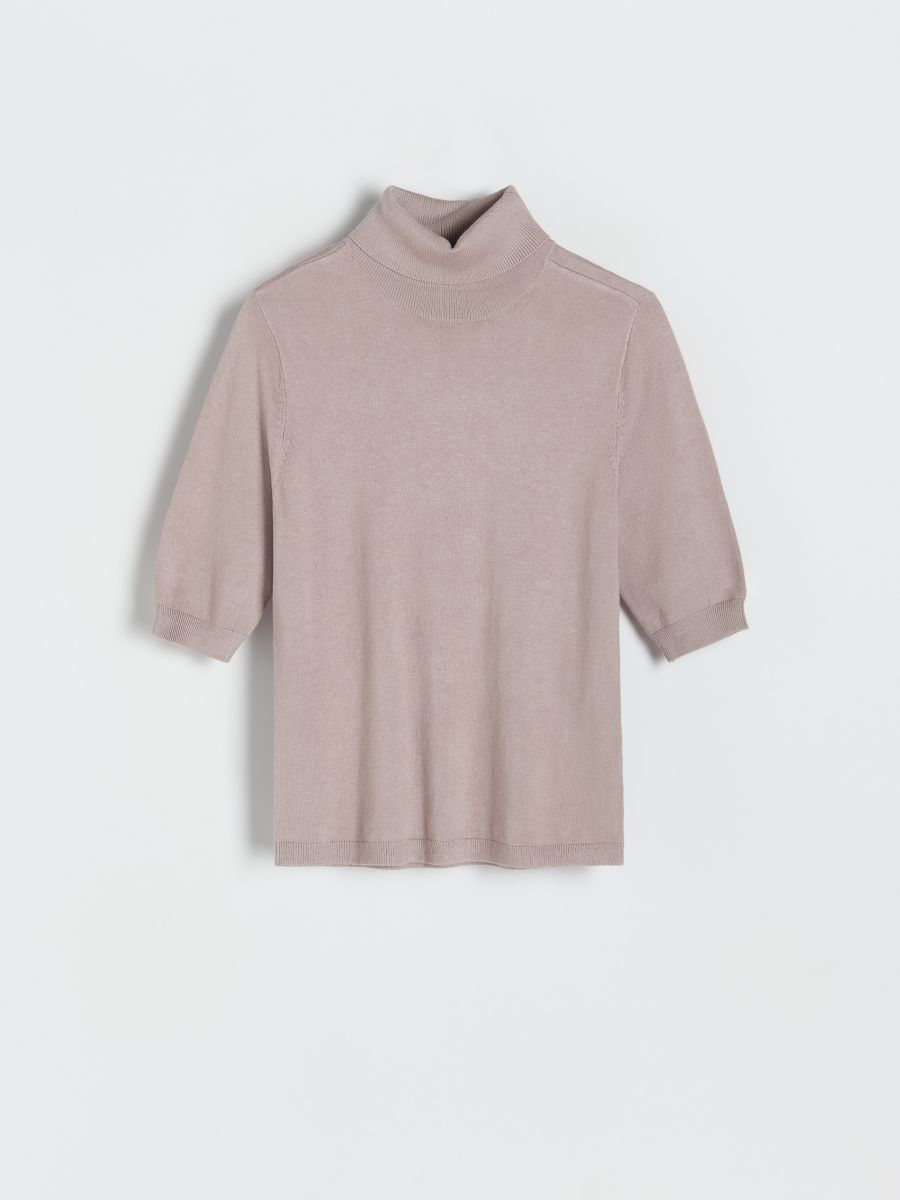 Turtleneck blouse - beige - RESERVED - 3