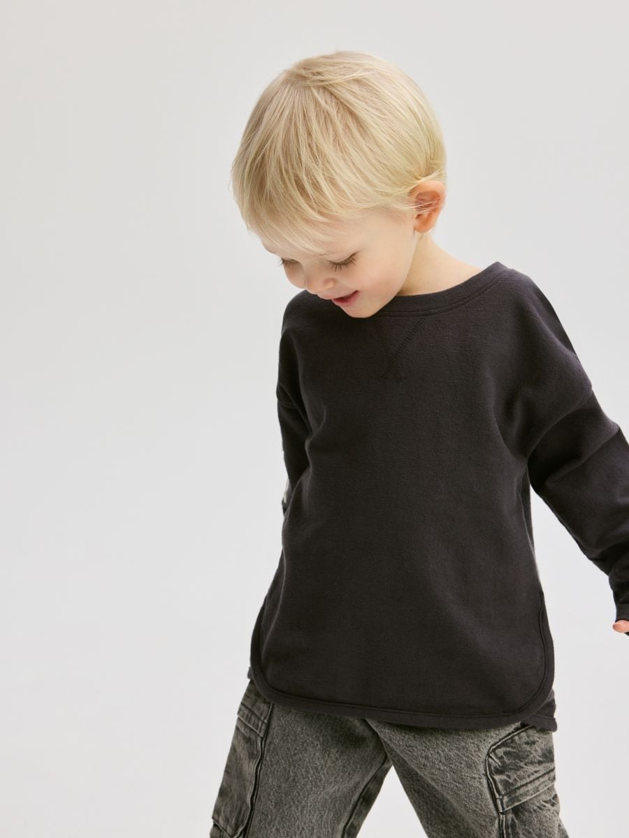 Long-sleeve with print - dark grey - RESERVED - 5