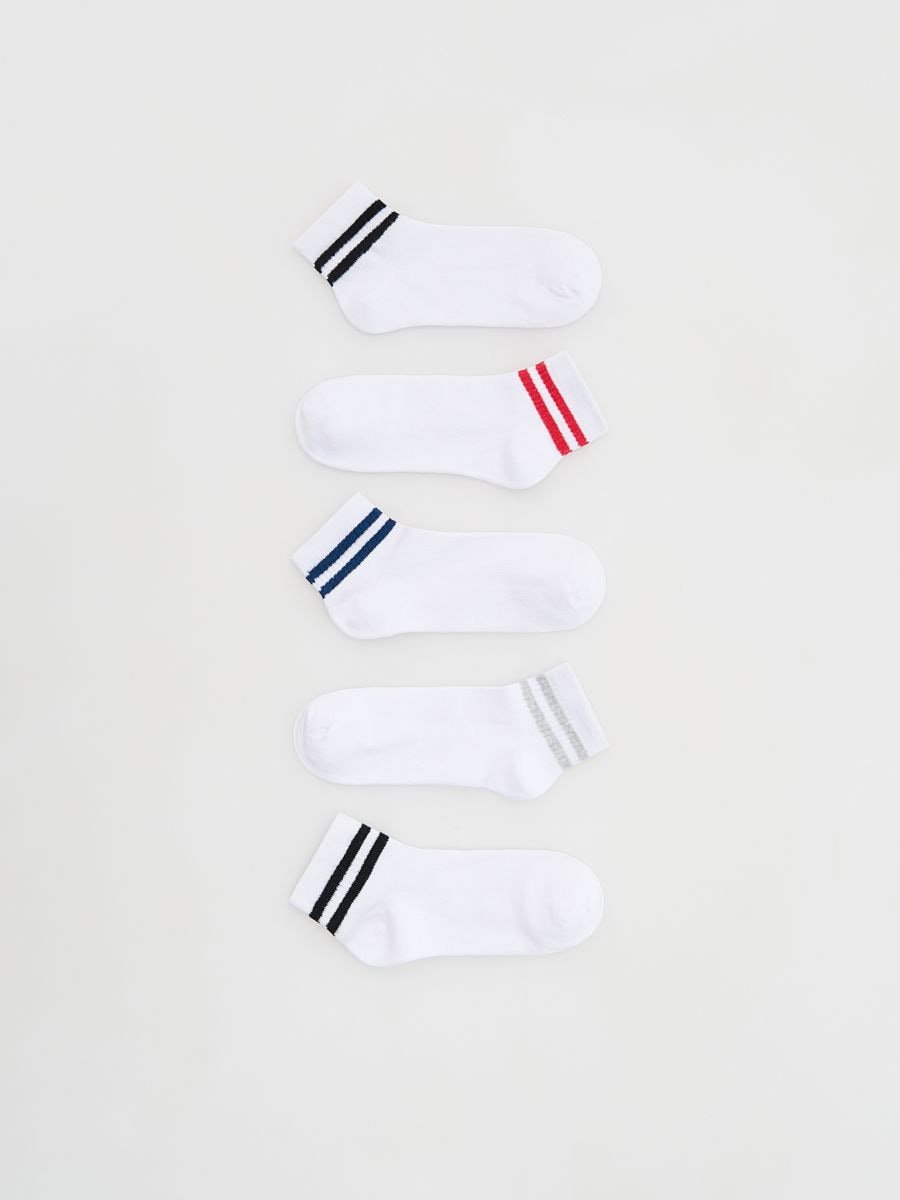 Cotton rich socks 5 pack - white - RESERVED