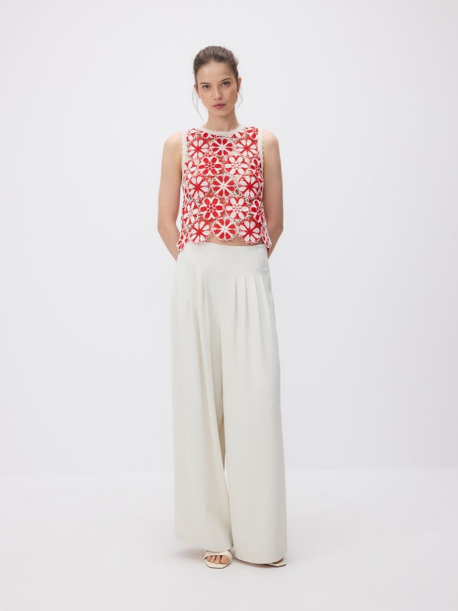 Openwork top - red - RESERVED - 2