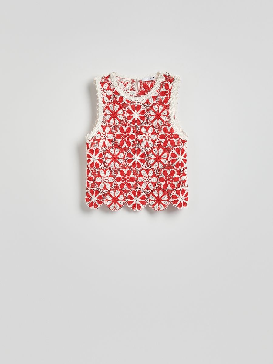 Openwork top - red - RESERVED - 5