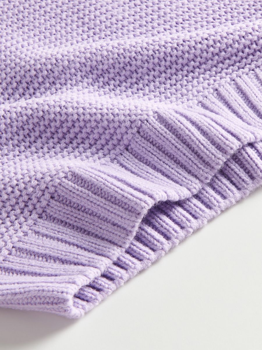 Structural fabric turtleneck jumper - lavender - RESERVED - 4
