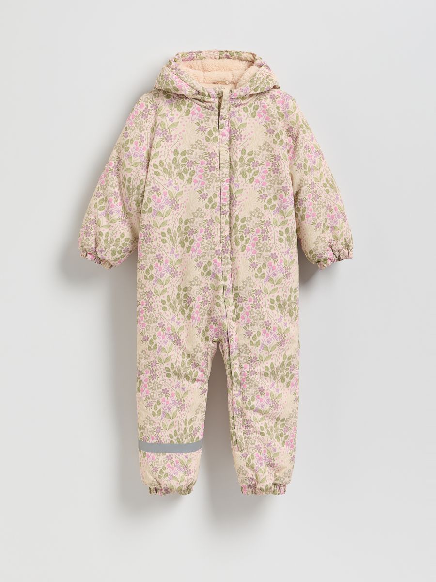 Waterproof insulated jumpsuit - beige - RESERVED
