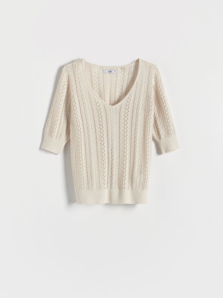 Openwork blouse - nude - RESERVED - 3