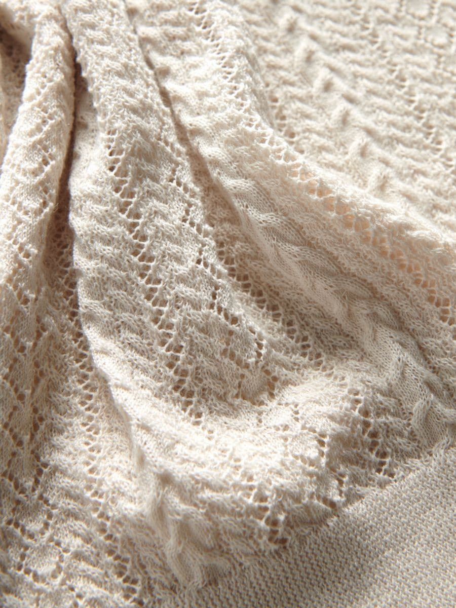 Openwork blouse - nude - RESERVED - 4