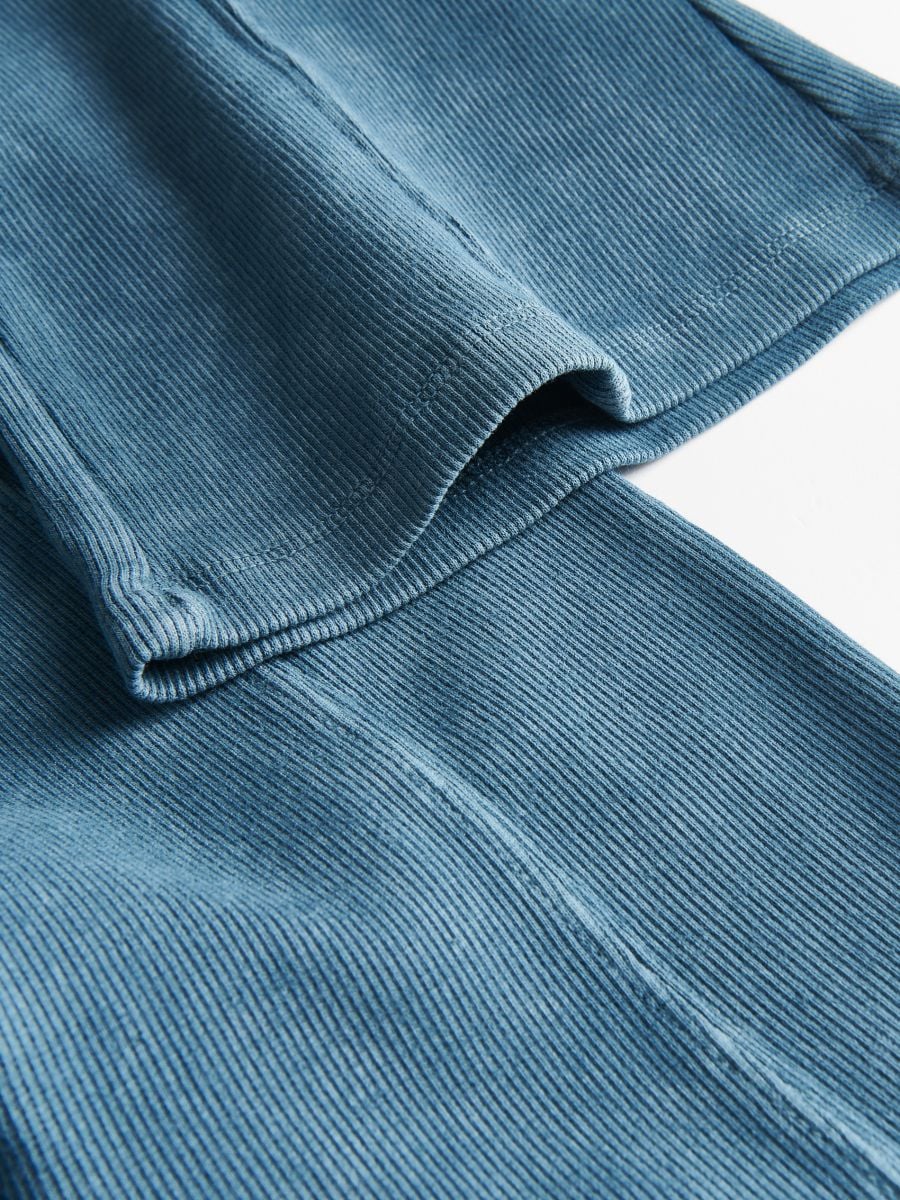 Flare pantalone ispranog izgleda - plavozeleno - RESERVED - 3
