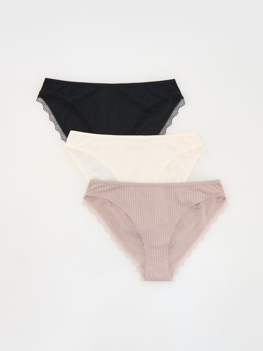 Gaćice bikini 3 kom - crno - RESERVED - 2