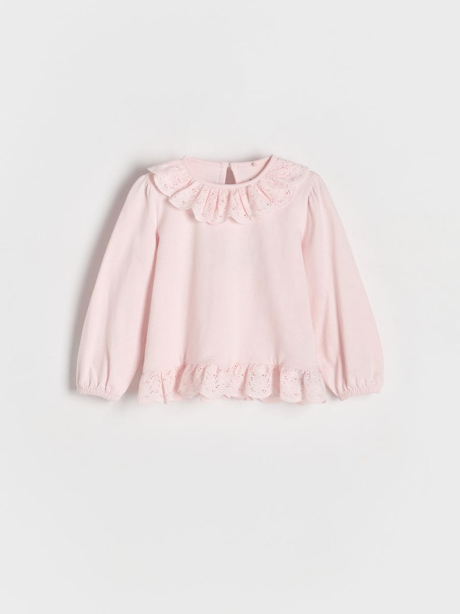 GIRLS` BLOUSE - ROSA PASTEL - RESERVED