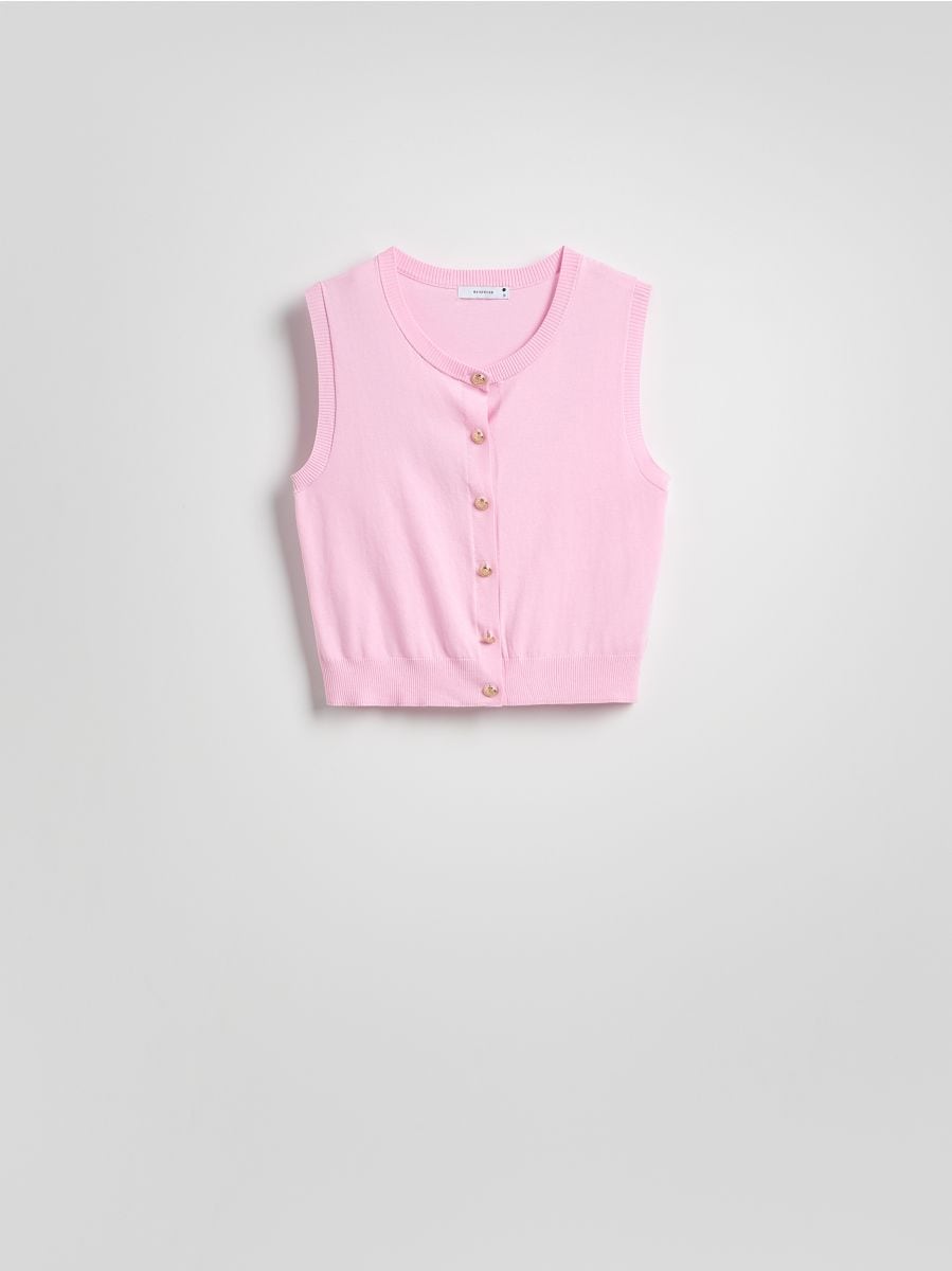 Pullunder aus Strickstoff - pastellrosa - RESERVED - 4