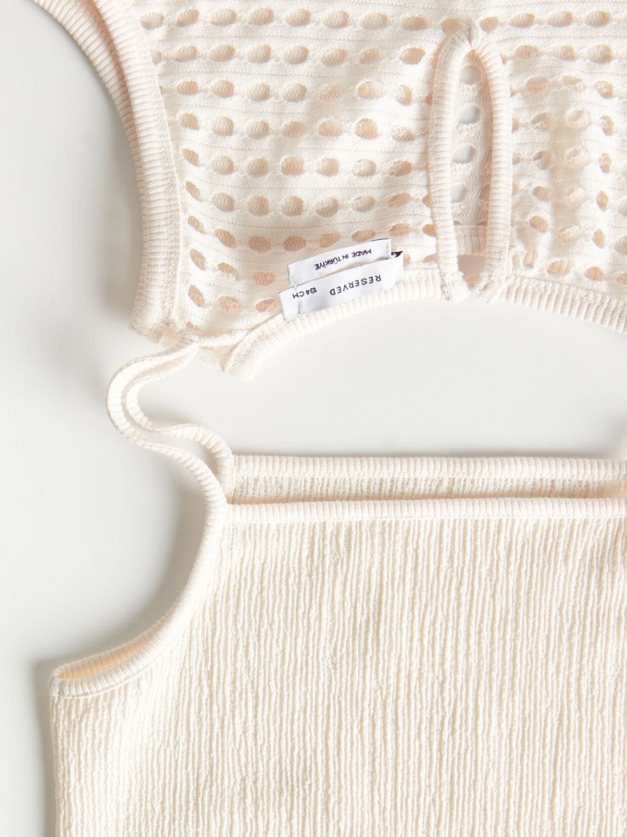 Openwork top jumpsuit - cream - RESERVED - 6