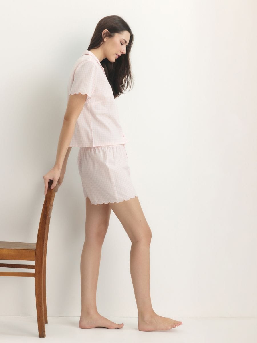 Pajamas with Decorative Trim - pastel pink - RESERVED - 3