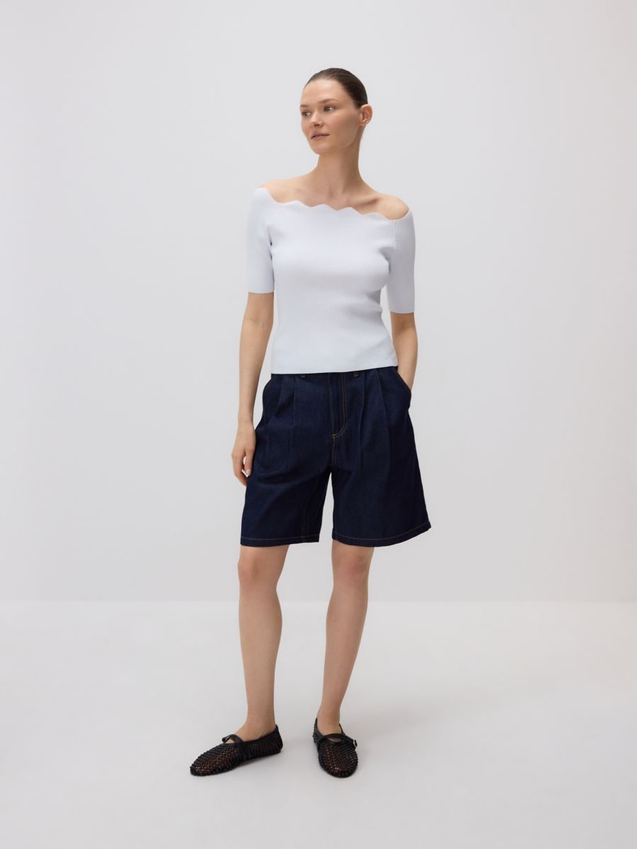 Bluse aus Viskosemischung - weiß - RESERVED - 4