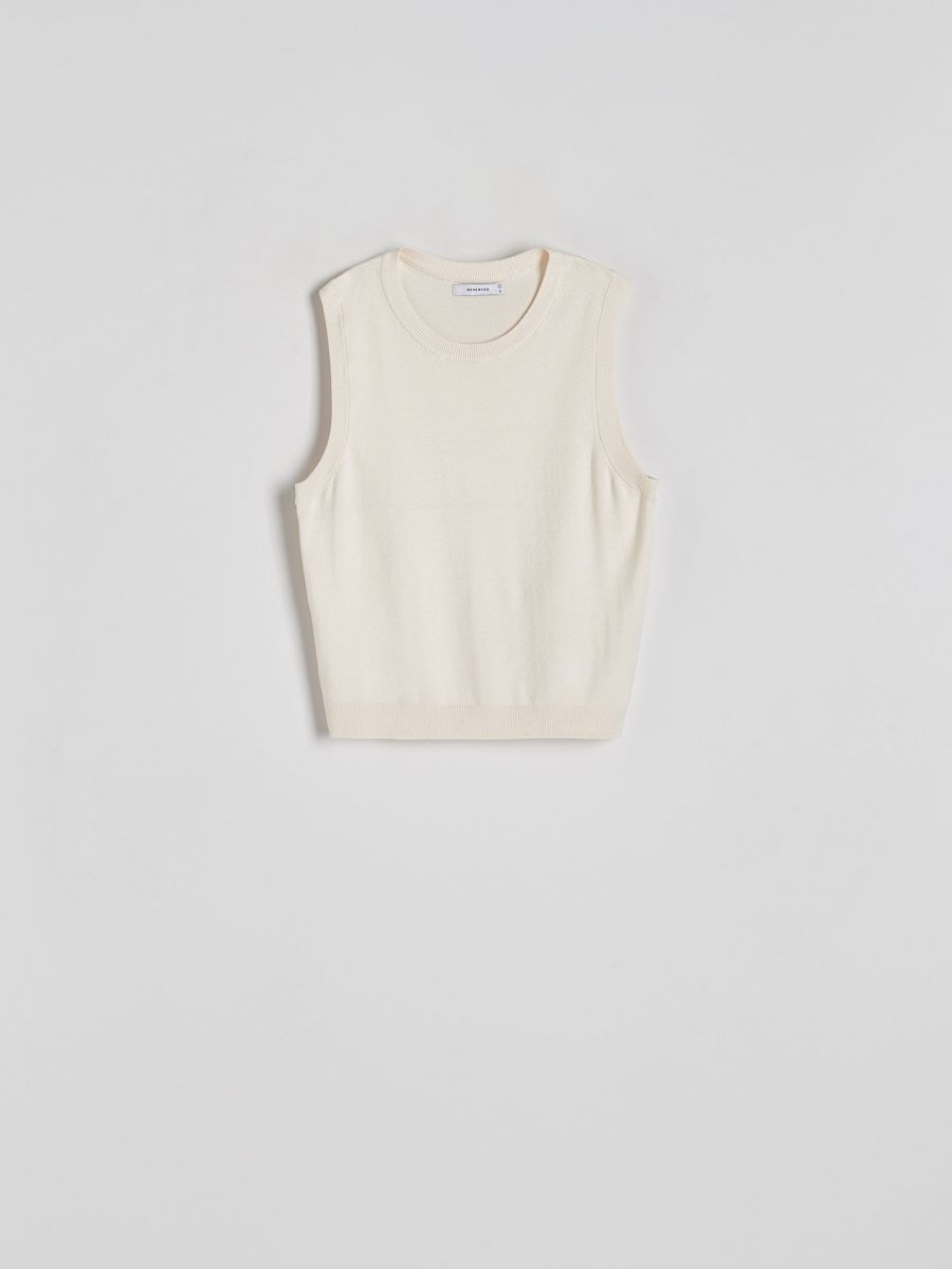 Bluse i viskoseblanding - lyshudfarve - RESERVED - 6