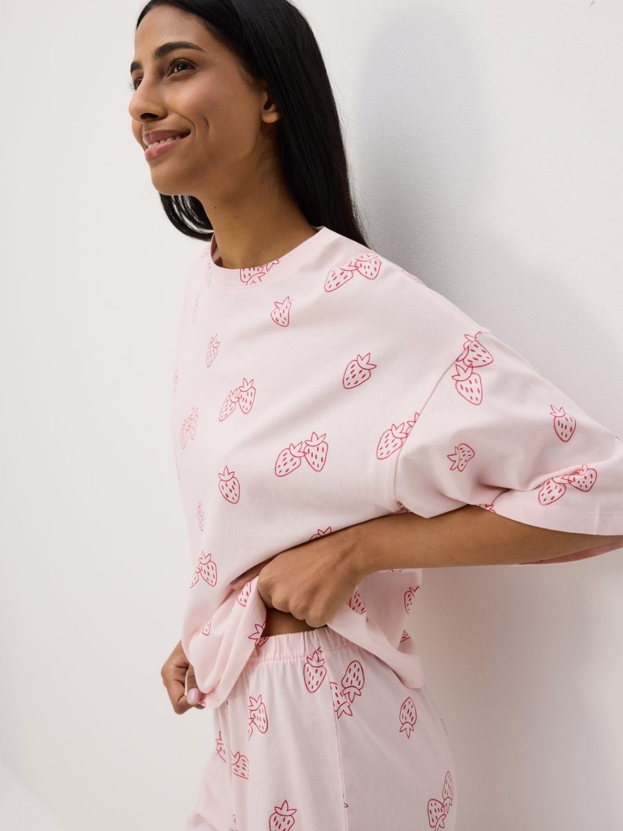 Zweiteiliges Pyjama-Set - pastellrosa - RESERVED - 3