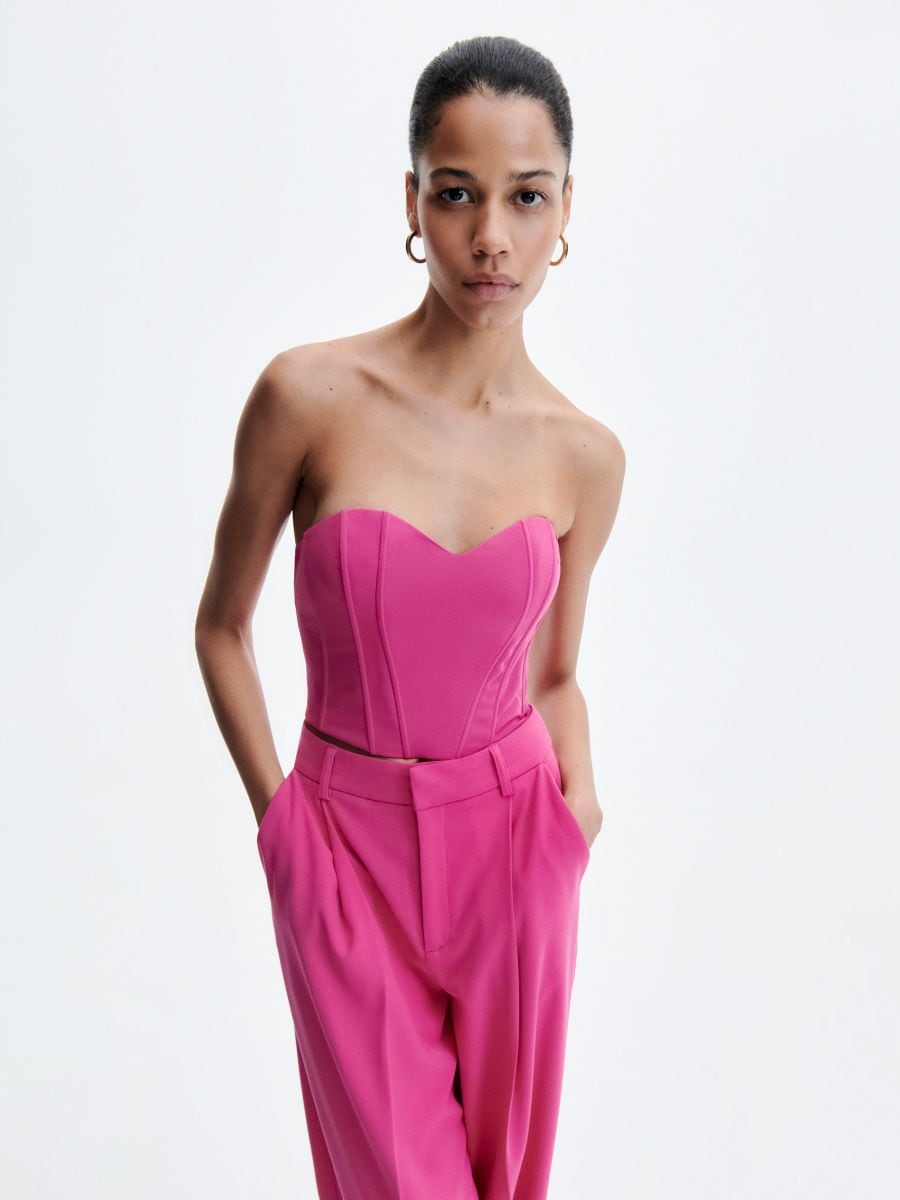 Corset top - hot pink - RESERVED - 5