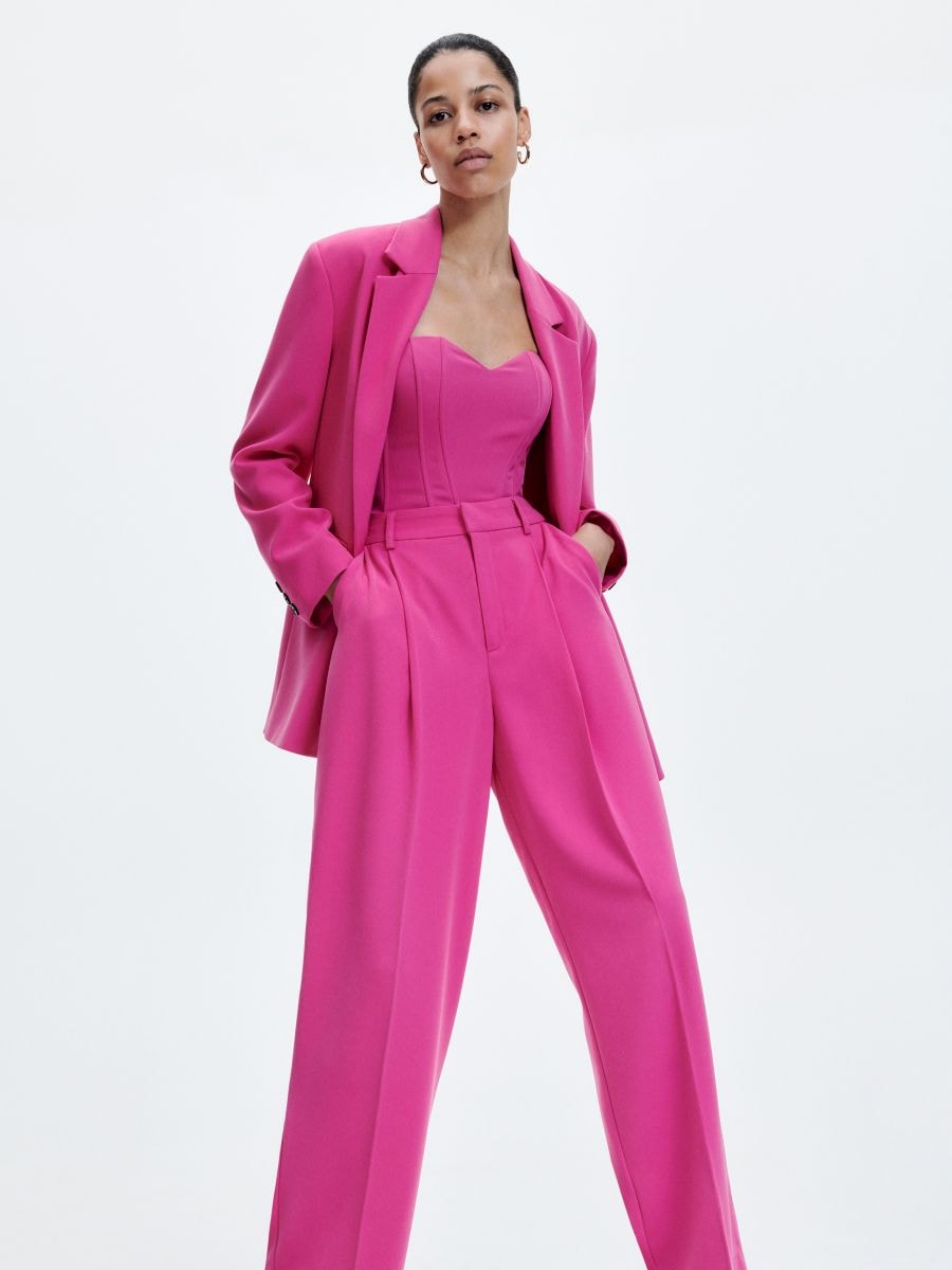 Corset top - hot pink - RESERVED - 7