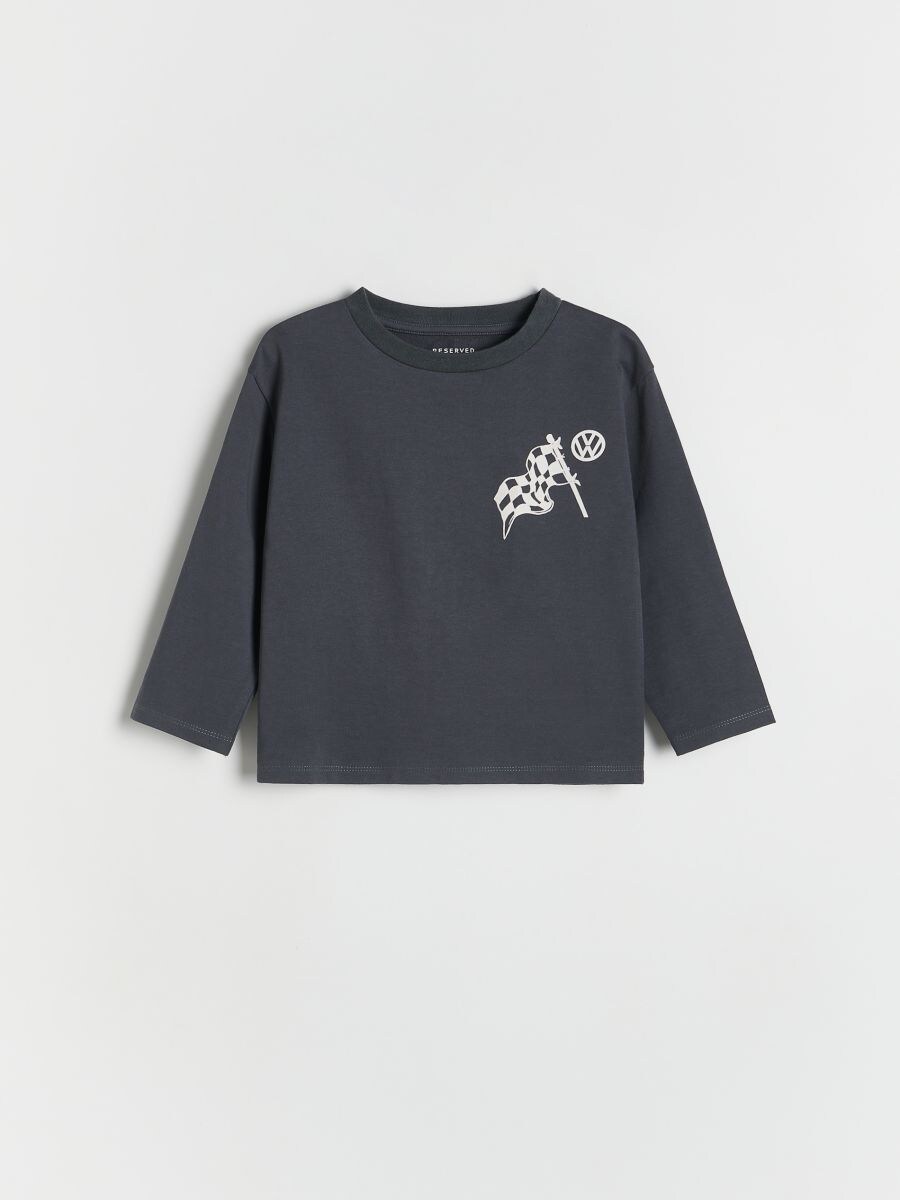 Volkswagen cotton long sleeve T-shirt - dark grey - RESERVED