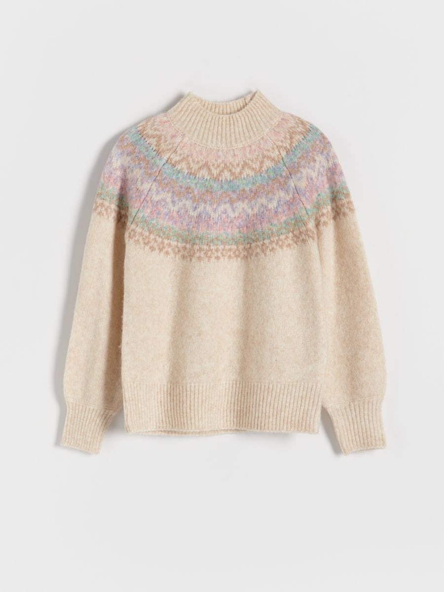 Pull avec motif nordique - Multicolore - RESERVED - 3