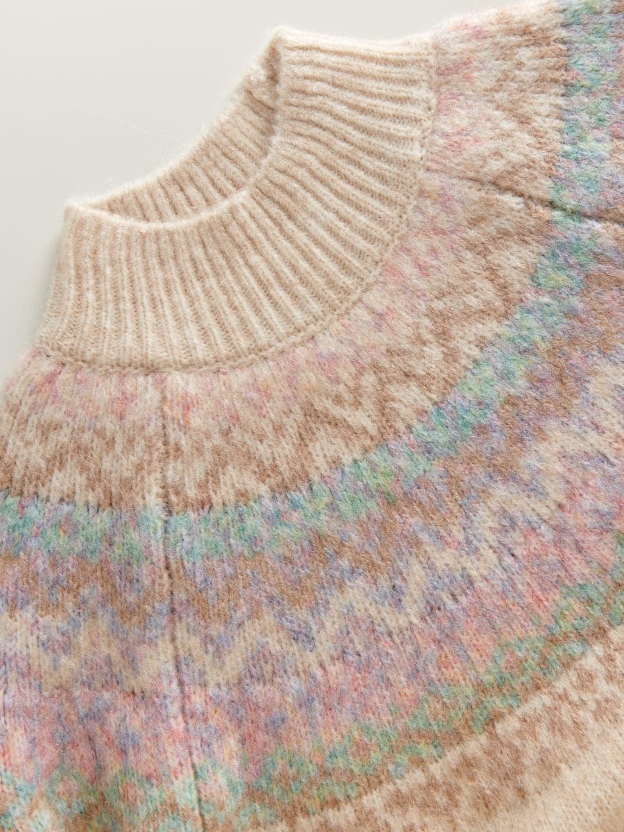Pull avec motif nordique - Multicolore - RESERVED - 4