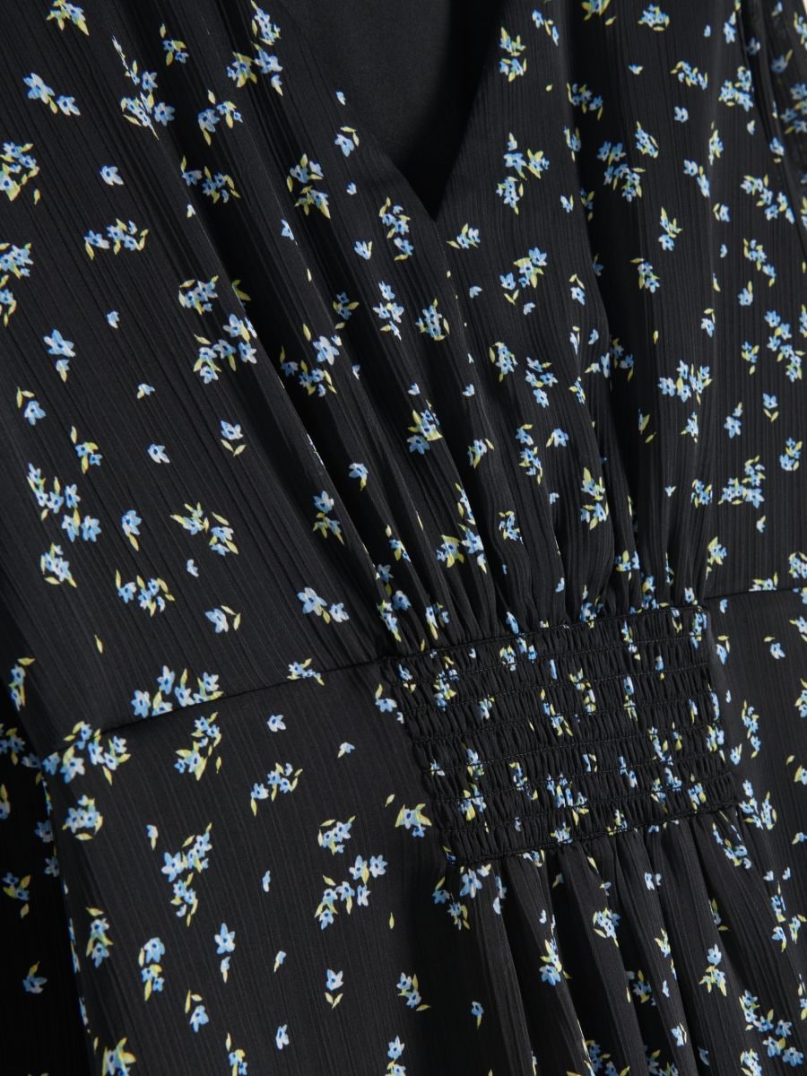 Gemustertes Kleid - schwarz - RESERVED - 4