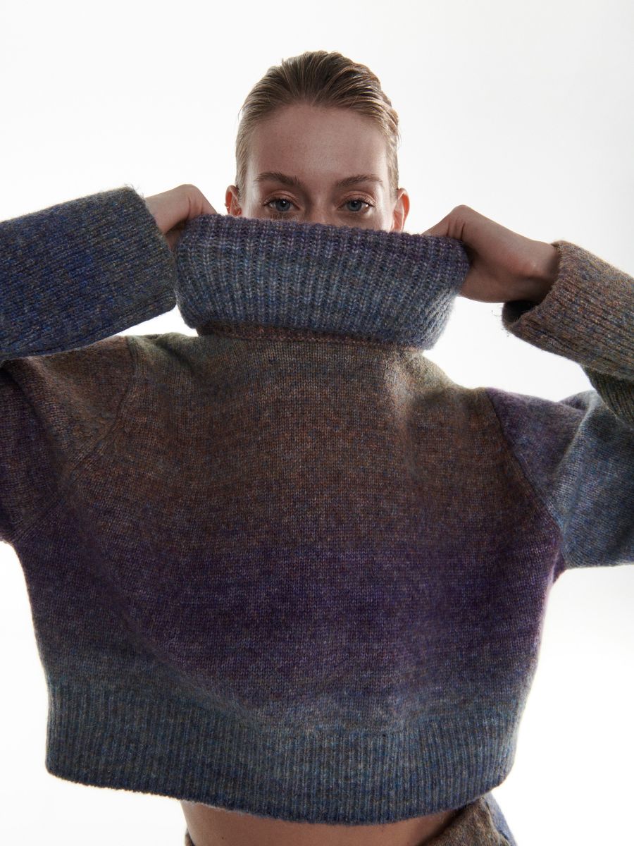 Pull en polyester recyclé majoritaire - Multicolore - RESERVED - 3