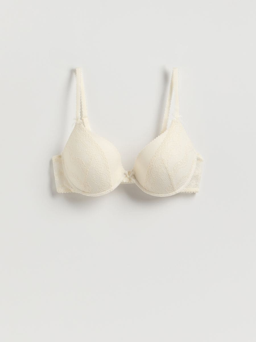 Lace push up bra - cream - RESERVED
