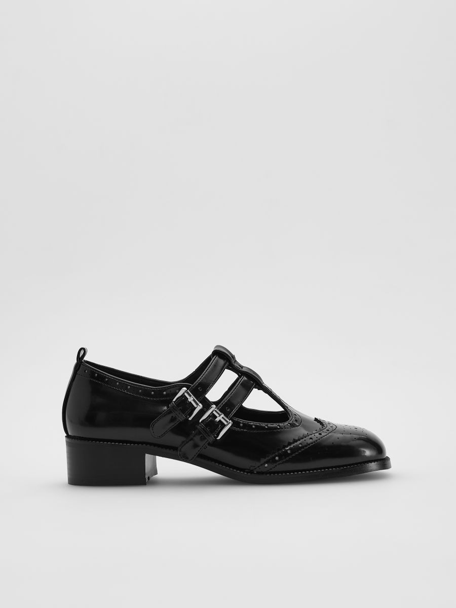 LADIES` LOAFER SHOES - black - RESERVED