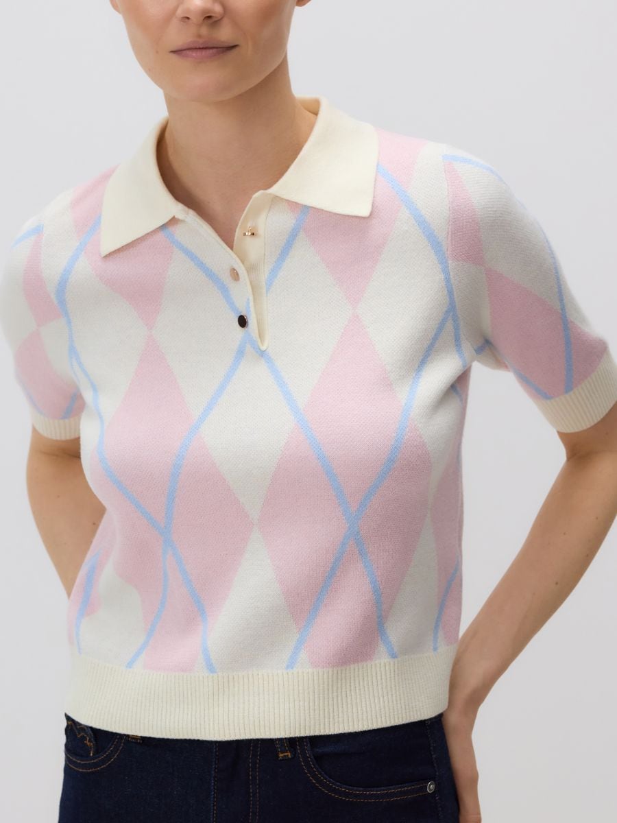 Jumper with collar - pastel pink - RESERVED - 3