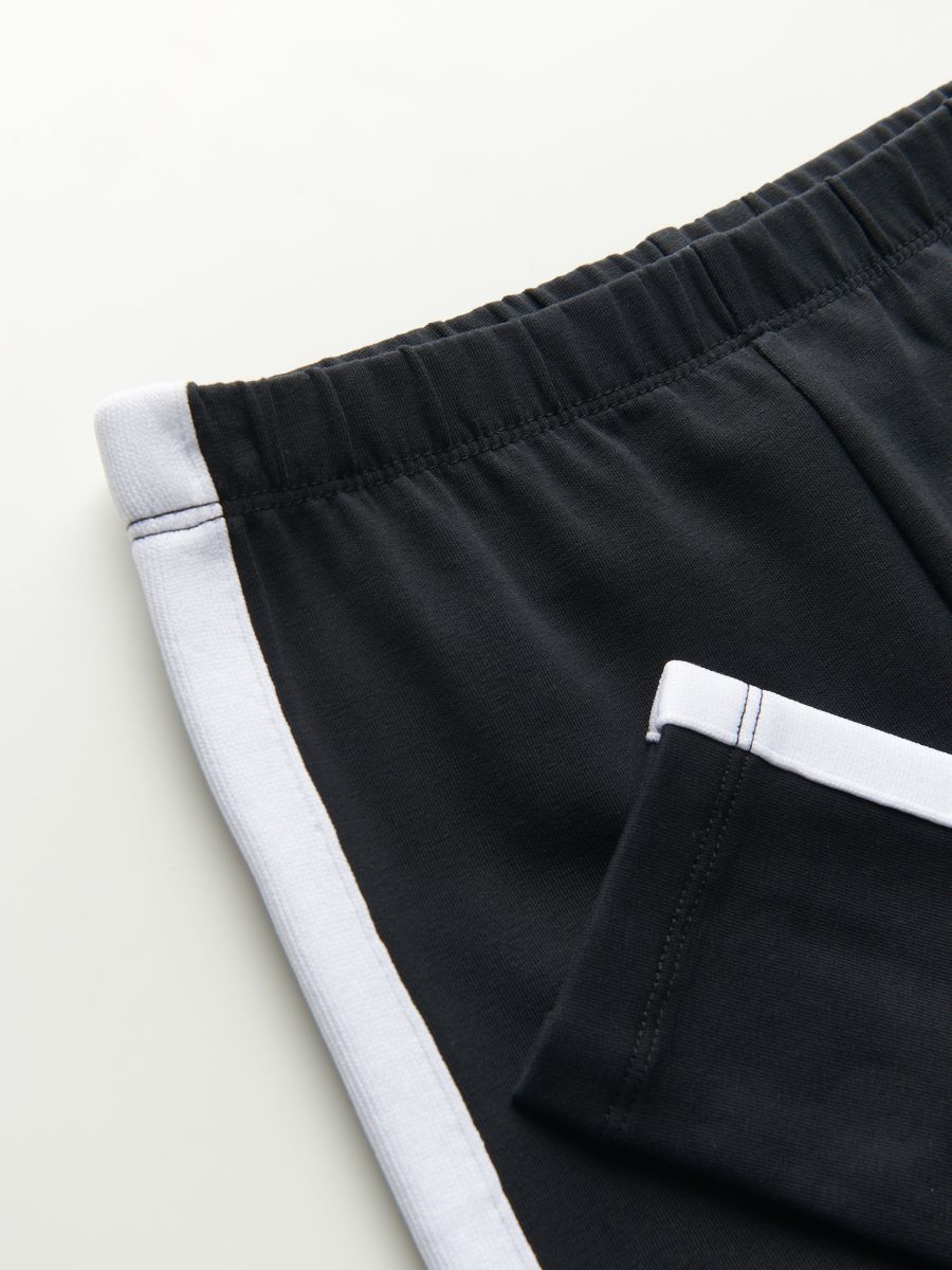 Leggings with side stripes - black - RESERVED - 3