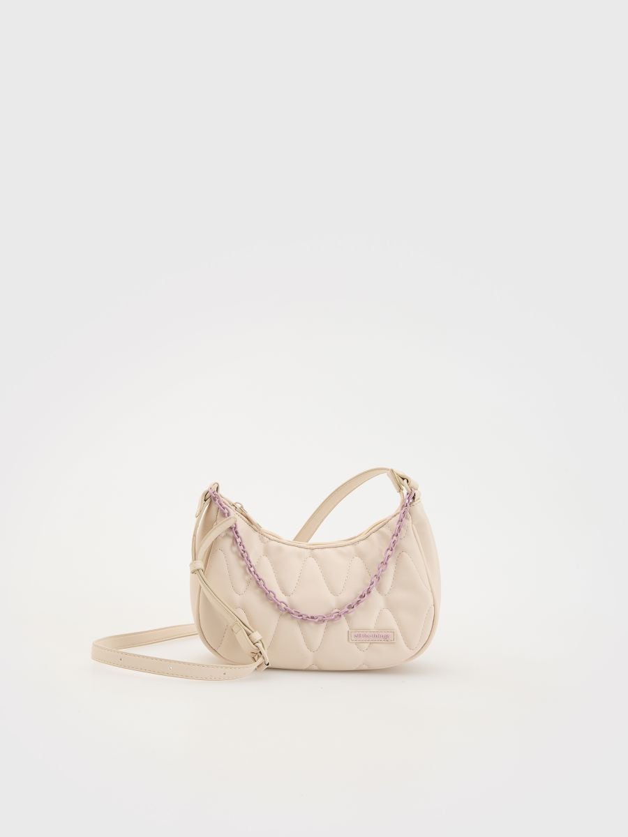 Handtasche mit Kette - creme - RESERVED