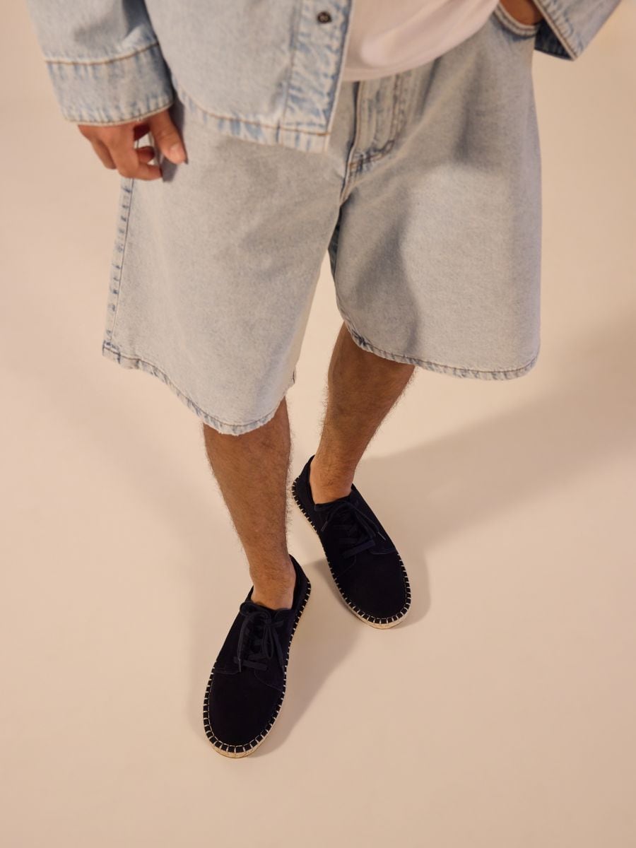 Espadrilles en daim - Marine - RESERVED - 2
