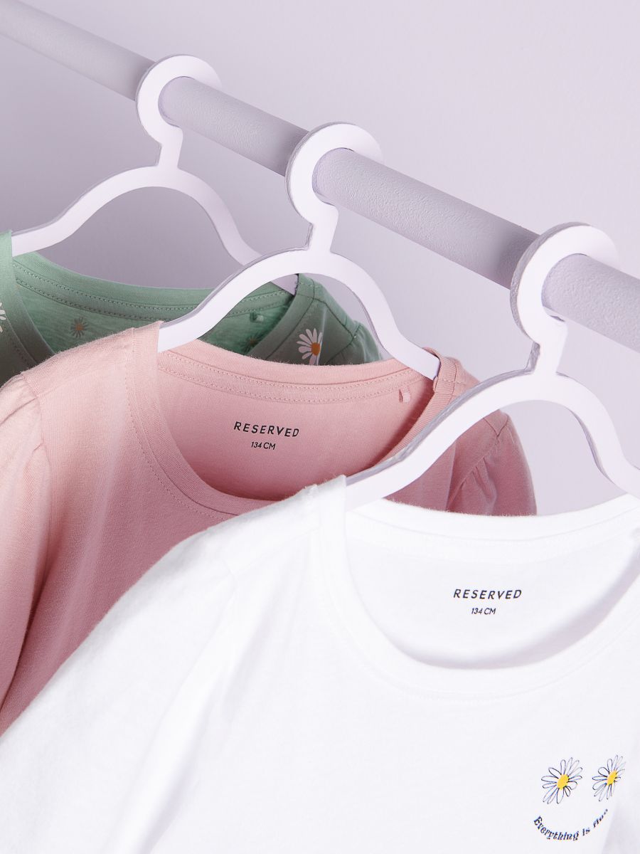 Puuvillased T-särgid, 3 tk - mitmevärviline - RESERVED - 6