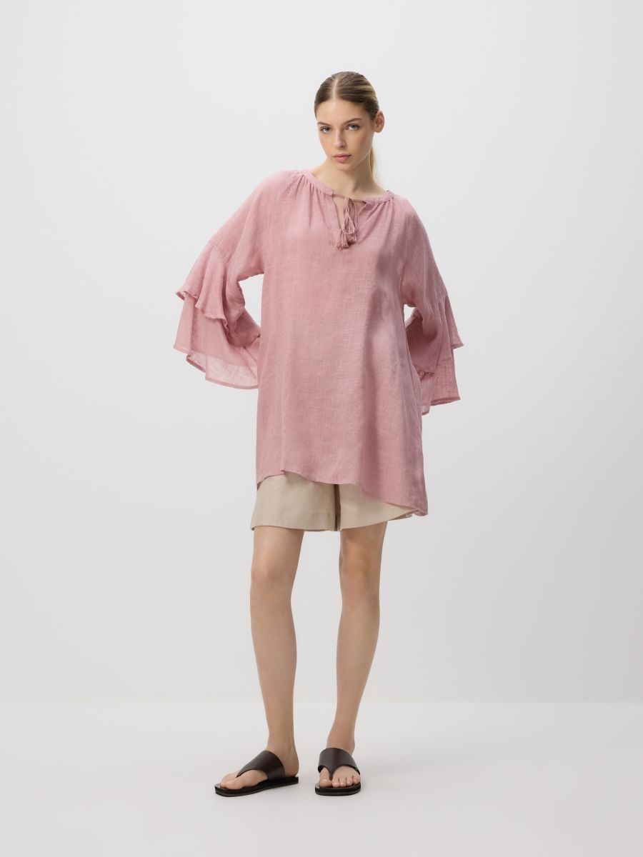 LADIES` PONCHO - PASTELLROSA - RESERVED