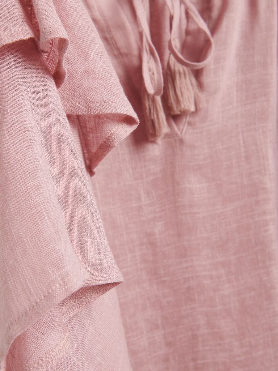 LADIES` PONCHO - pastel pink - RESERVED - 6