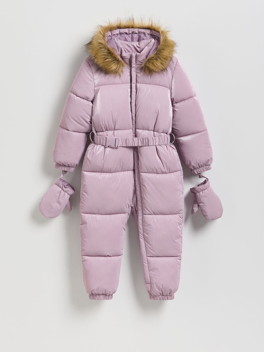 BABIES` ROMPERS, MITTENS & BELT - orkidé - RESERVED