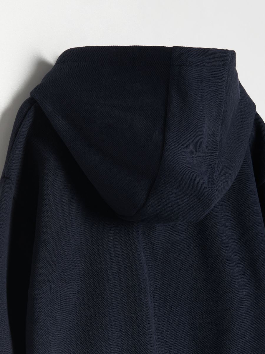 Zip up hoodie - steel blue - RESERVED - 3